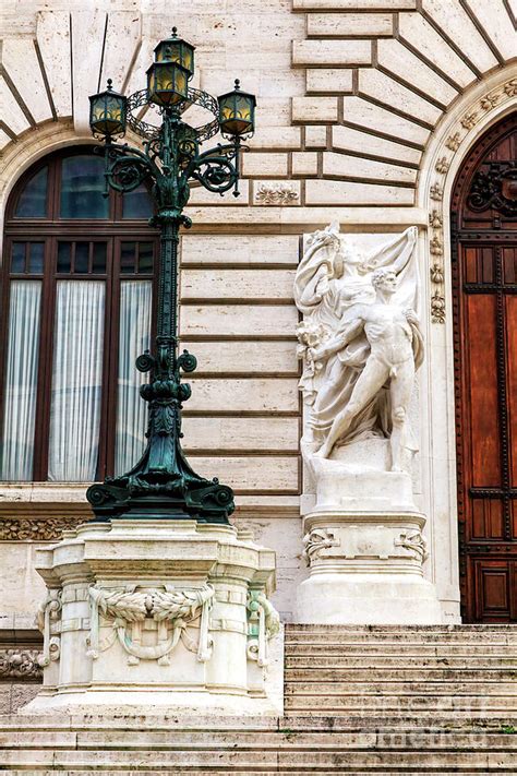 Palazzo Montecitorio Rear Stairs in Rome Photograph by John Rizzuto - Pixels