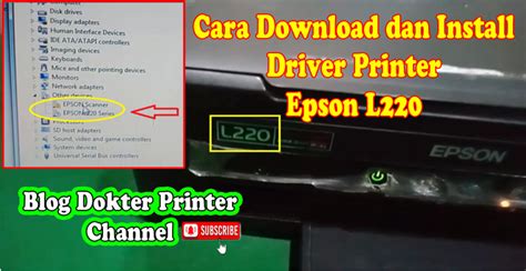 FREE DOWNLOAD DRIVER EPSON L220 - Dokter Printer