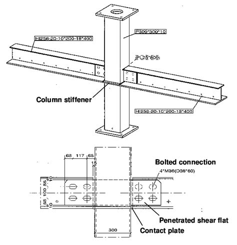 Steel Beam To Concrete Column Moment Connection - The Best Picture Of Beam