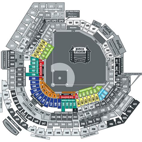 Busch Stadium Diamond Box Seating Chart | Elcho Table