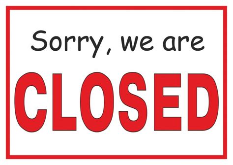 Open Closed Sign Printable