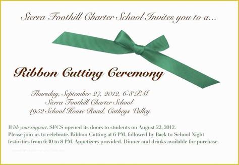 50 Ribbon Cutting Ceremony Invitation Template Free ...