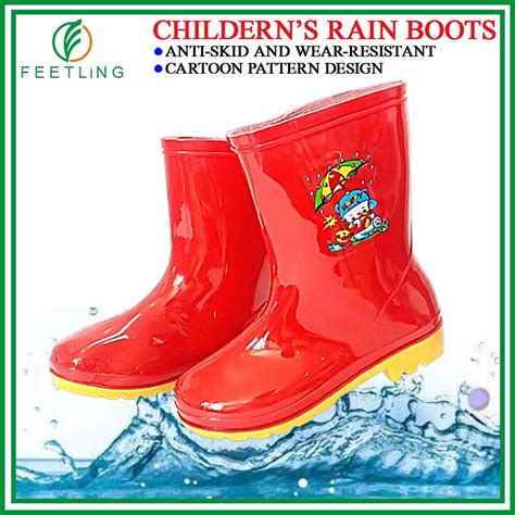 RAIN BOOTS FOR KIDS Weather Protection Shoes Rainy Shoes KIDS Rain Bota ...