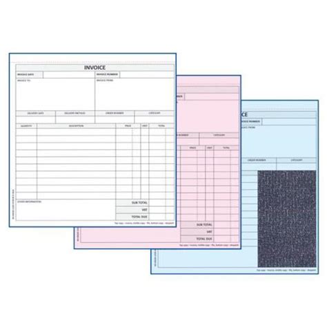 Invoice (3 Part) Business Form Set 215 x | 112420 | Business Forms