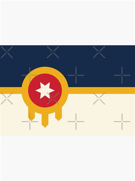 "Tulsa Flag" Sticker for Sale by TULSAFLAGSHOP | Redbubble