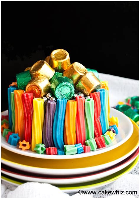 Easy Rainbow Twizzler Cake - CakeWhiz