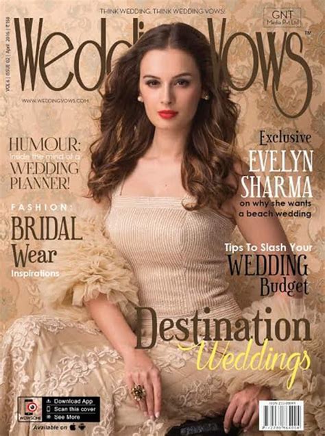 Evelyn Sharma is striking on Wedding Vows’ April cover! | India.com