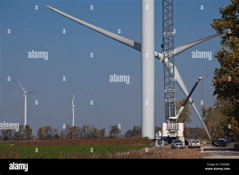 Wind Farm Construction Stock Photo - Alamy