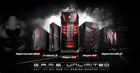 Meet the all new MSI Gaming Desktop Family