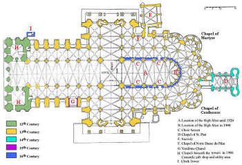 cathedral plans, and facts | France zone at abelard.org