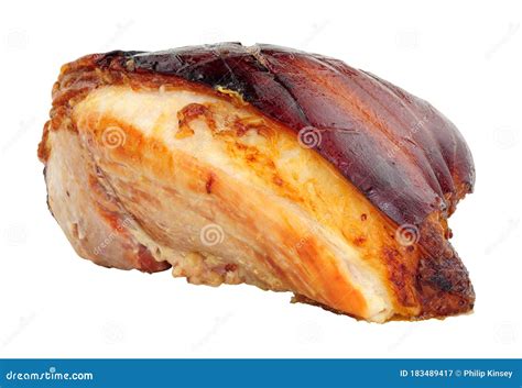 Roasted Smoked Gammon Roast Joint Stock Image - Image of skin, cooking ...