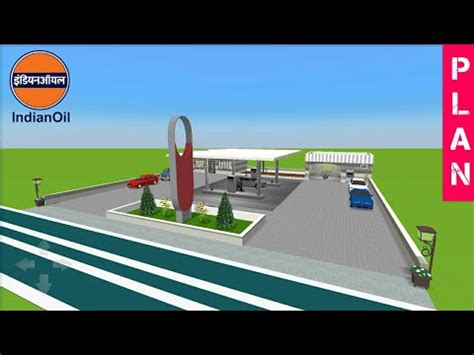 Indian oil || Petrol Pump Plan & Design 100'×100' || Riko Plan 0064 ...