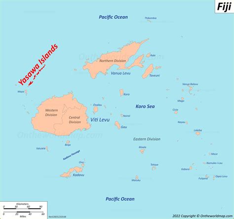 Yasawa Islands Map | Fiji | Detailed Maps of Yasawa Islands