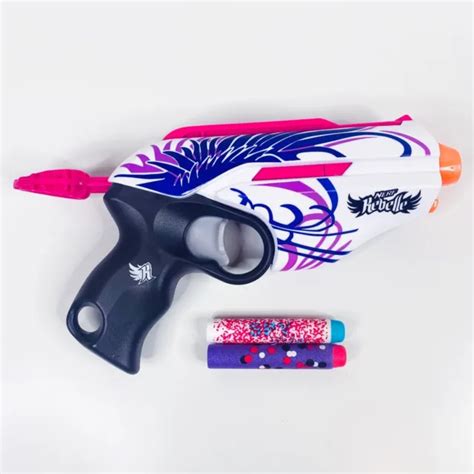 2013 NERF REBELLE blaster gun - Pink Crush + 2 darts - Australia release Hasbro $25.00 - PicClick AU