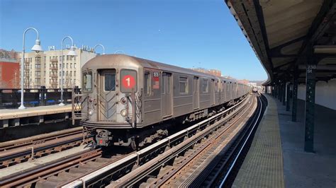MTA NYC Subway 1 Express Trains In Upper Manhattan & The Bronx (3/4/22) - YouTube