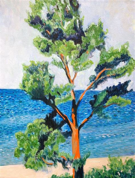 Old Saugatuck Pine Painting by Sal Settecase