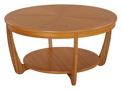 Nathan Classic Teak Sunburst Round Coffee Table - Coffee Tables - Hafren Furnishers