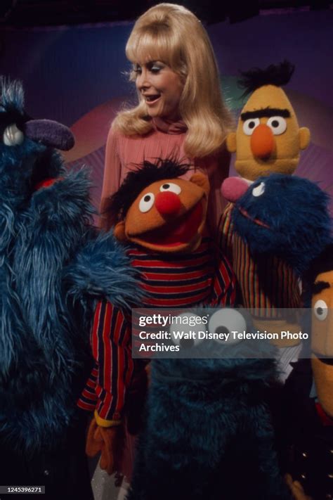 Barbara Eden, Bert, Ernie, Grover, Cookies Monster appearing on the ...