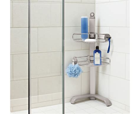 simplehuman | corner shower caddy stainless steel