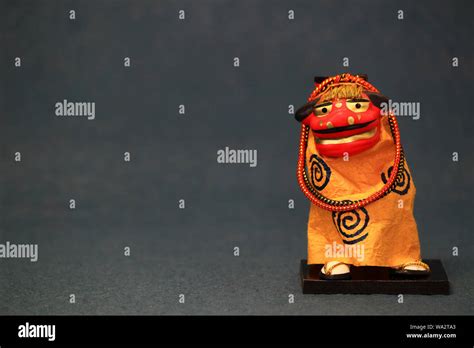 Still Life of Japanese Lion Dance Costume Figures Stock Photo - Alamy