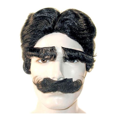 Dr. Phil Wig and Mustache Set - City Costume Wigs