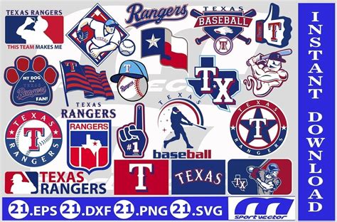 MLB Logo Texas Rangers, Texas Rangers SVG, Vector Texas Rangers Clipart ...