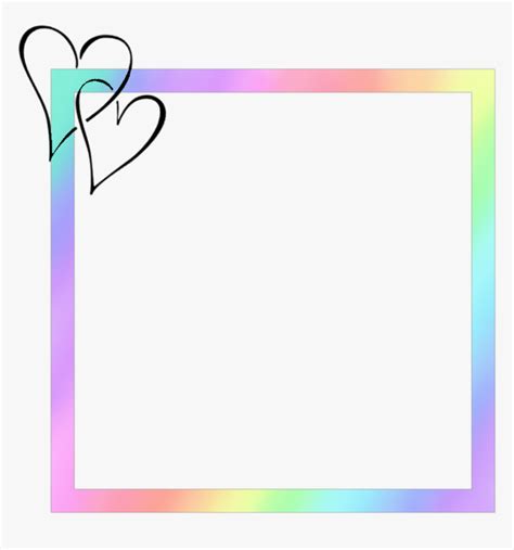 Items Similar To Rainbow Pastel Frame Border Clip Art Clipart Colored | My XXX Hot Girl