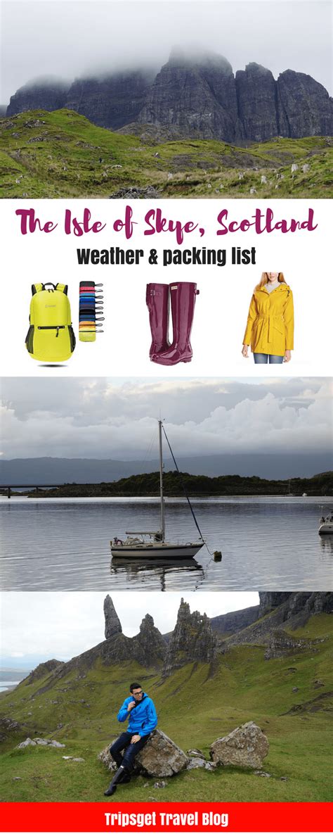 Isle of Skye weather - what to pack for the Isle of Skye trip