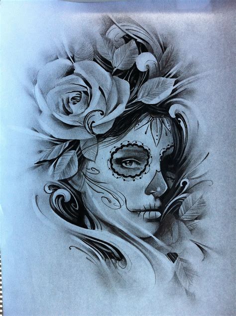 Chicano Drawings Chicano Art Tattoos Anime Girl Drawings Sugar Skull | The Best Porn Website