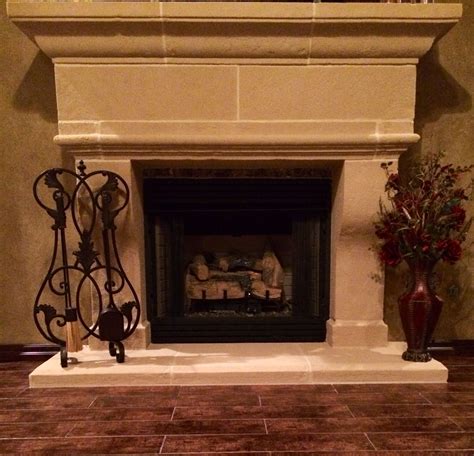 Cast stone fireplace | Cast stone fireplace, Stone fireplace, Fireplace