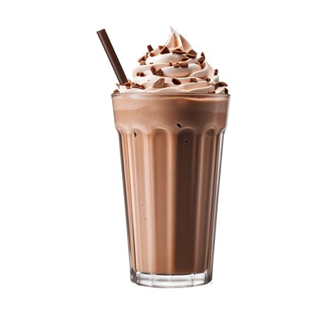 chocolate milkshake on plastic cup transparent background. AI Generated 25140281 PNG