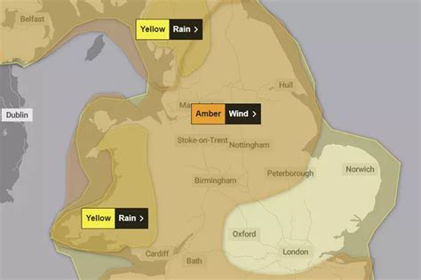 12-hour Storm Isha amber weather warning issued for Coventry area by Met Office - CoventryLive