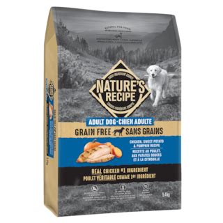 Nature's Recipe Grain-Free Adult Chicken, Sweet Potato & Pumpkin Recipe Dry Dog Food, 5.4-kg ...