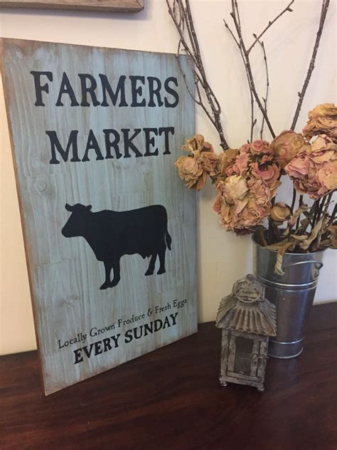 Farmers Market | Rustic Sign by HavenAndHound on Etsy https://www.etsy ...