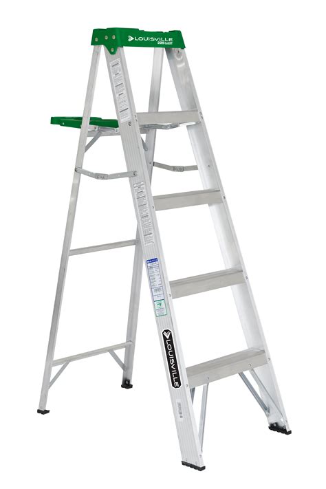 Louisville Ladder 5 ft. Aluminum Step Ladder, Type II, 225 lbs Load Capacity, AS4005 - Walmart.com