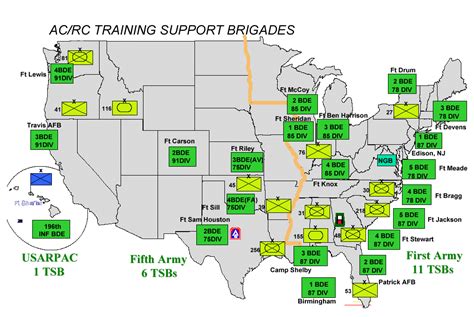 Army Duty Stations Map