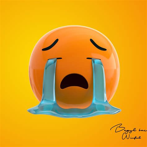 3D model Emoji Loudly Crying Face | CGTrader