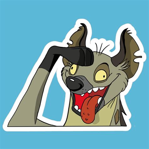 Ed Hyena Salute Disney Lion King Sticker - Etsy