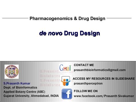 De novo drug design