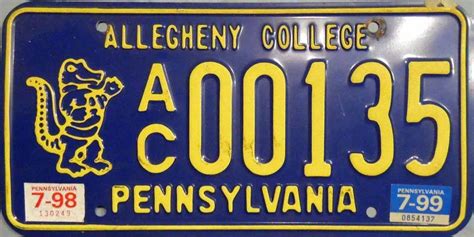 Pennsylvania License Plate Image