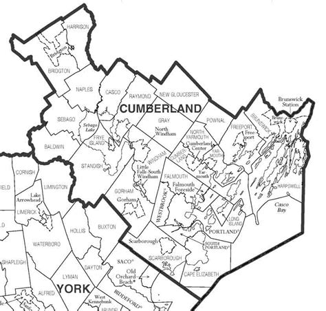 Cumberland County Maine Maps