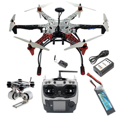 DIY RC Drone Assembled F550 6 Aix RTF Full Kit with APM 2.8 Flight Controller GPS Compass ...