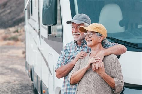 Premium Photo | Happy senior couple on leisure trip enjoying travel ...