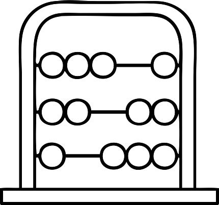 Gambar Garis Kartun Sempoa Matematika Ilustrasi Stok - Unduh Gambar ...