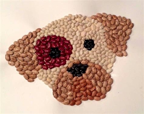 Bean Mosaic Puppy complete with instructions and pattern. More fun ...