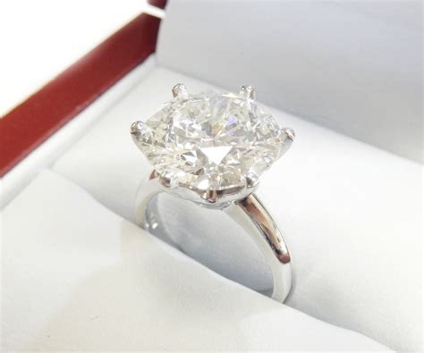Six-Prong Classic Solitaire Engagement Ring with 5ct - DiamondNet