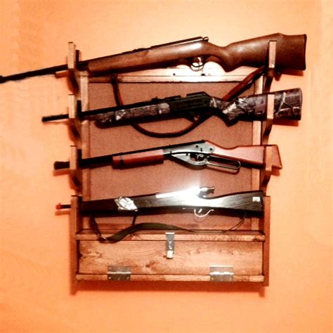 WoodPatternExpert Rifle Gun Rack Plan, Build Your Own San Angelo Wall ...