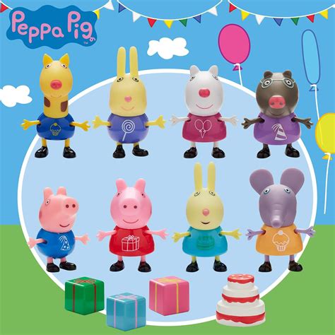 Peppa Pig 6927 amis Pack de fête, Multi - version anglaise: Amazon.fr ...