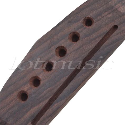 Rosewood 6 String Acoustic Guitar Bridge Saddle Thru Bridge-in Guitar Parts & Accessories from ...