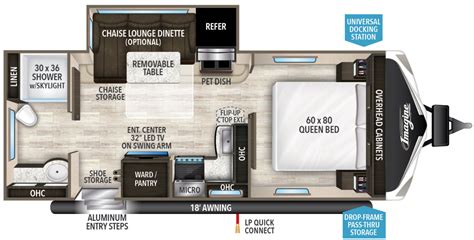 2018 Imagine 2150RB | Travel trailer floor plans, Grand design rv, Grand designs